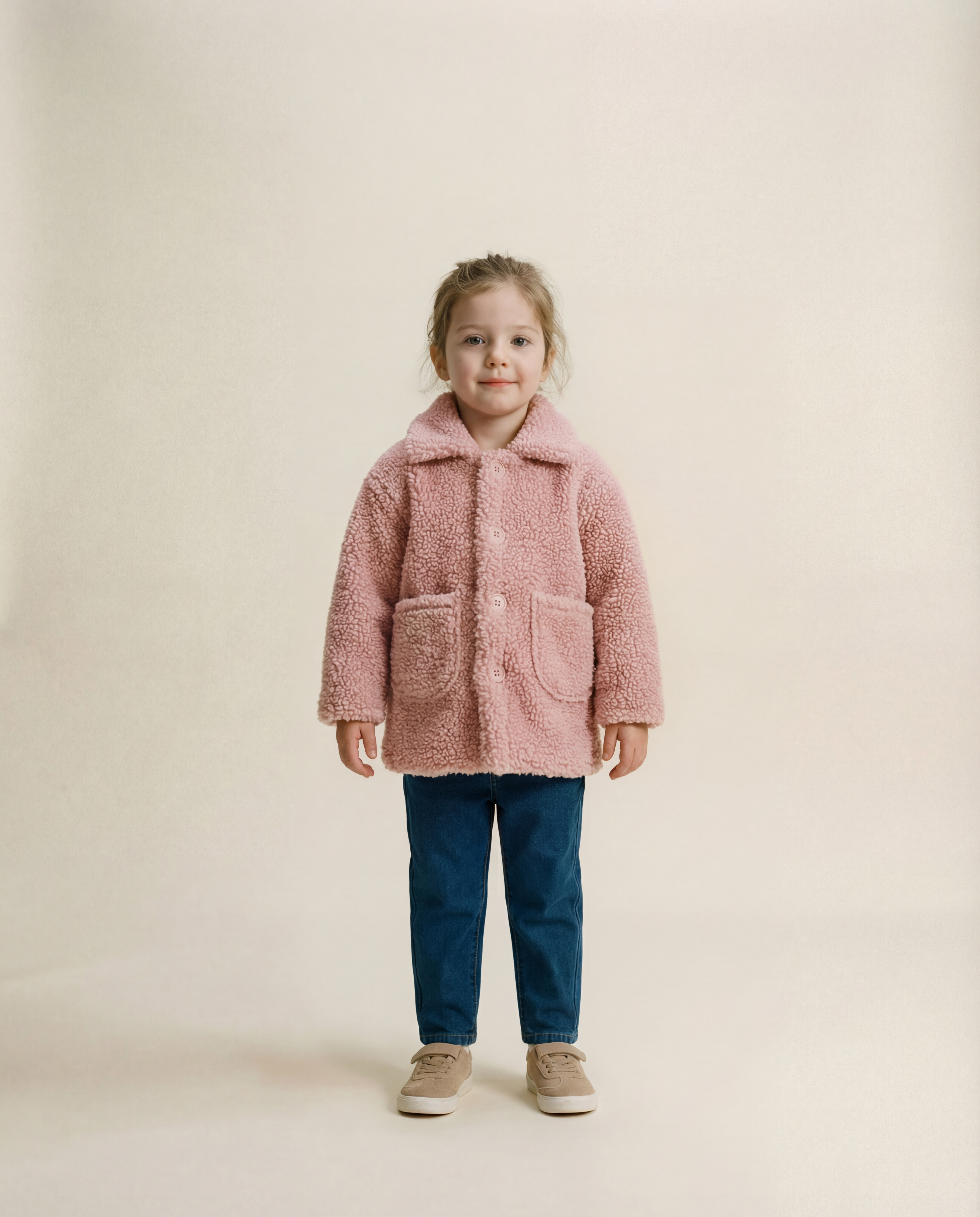 Liora | Zachte Teddy Meisjes Jas