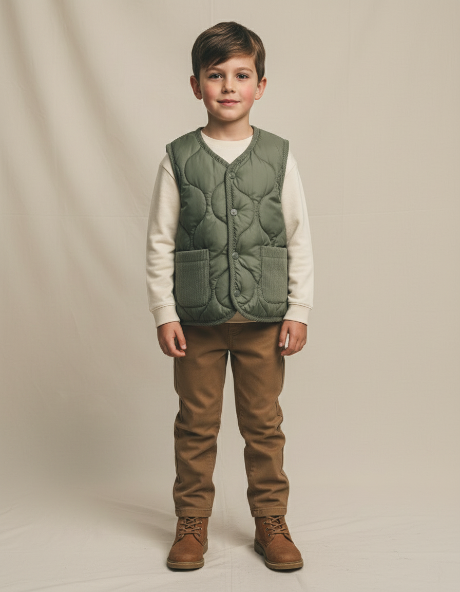 Evi | Gewatteerd Kinderbodywarmer