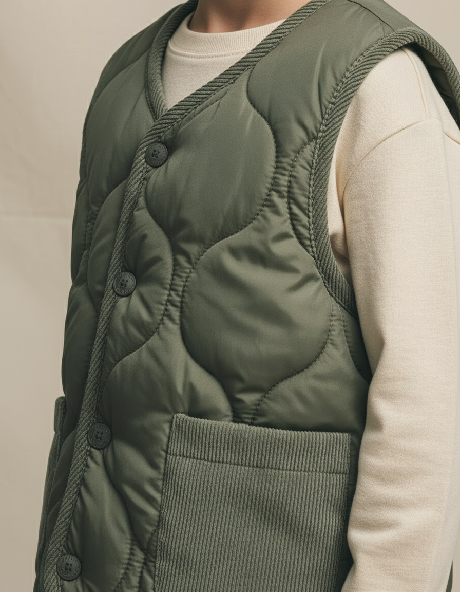 Evi | Gewatteerd Kinderbodywarmer