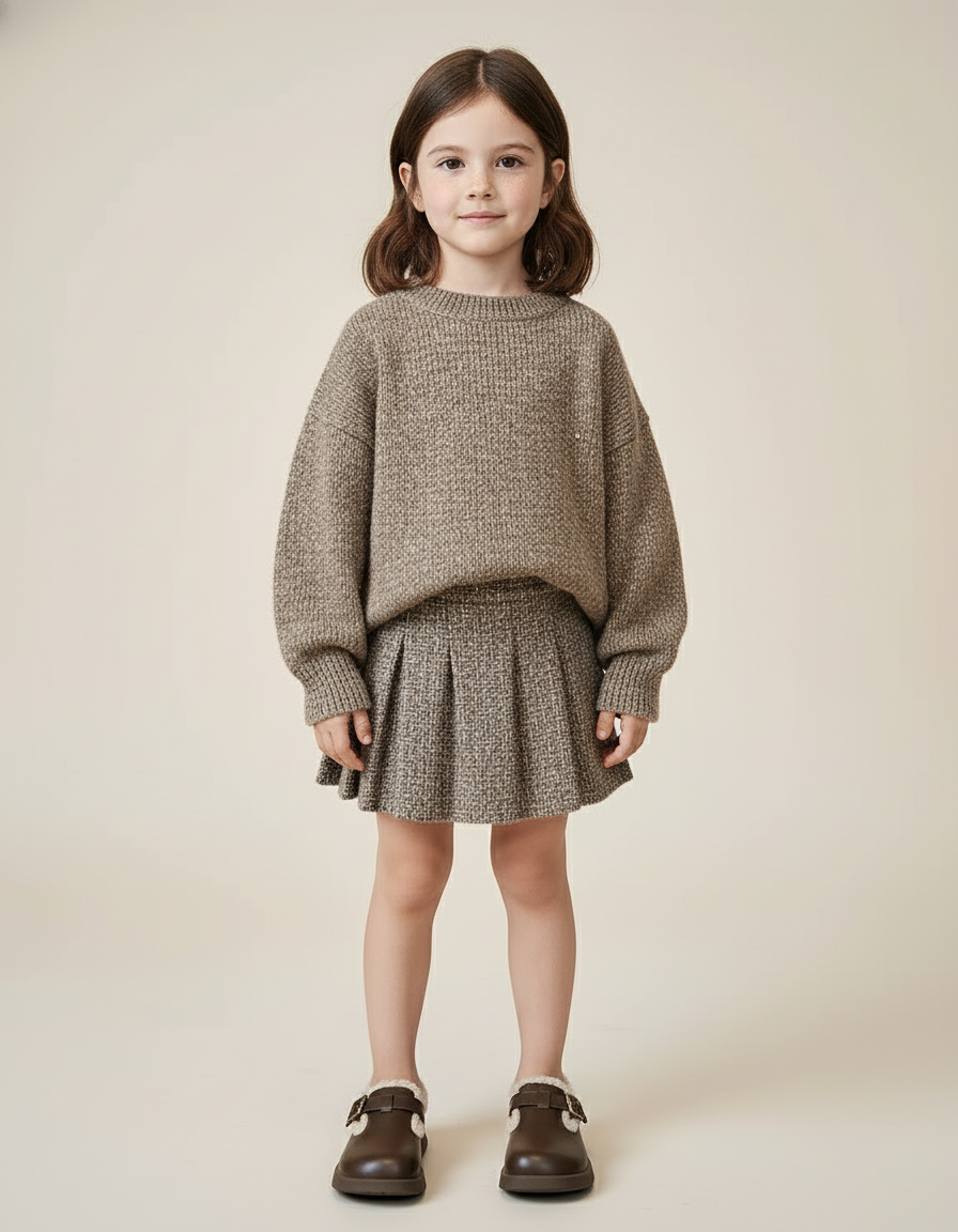 Elin | Warme Leren Kinderloafers