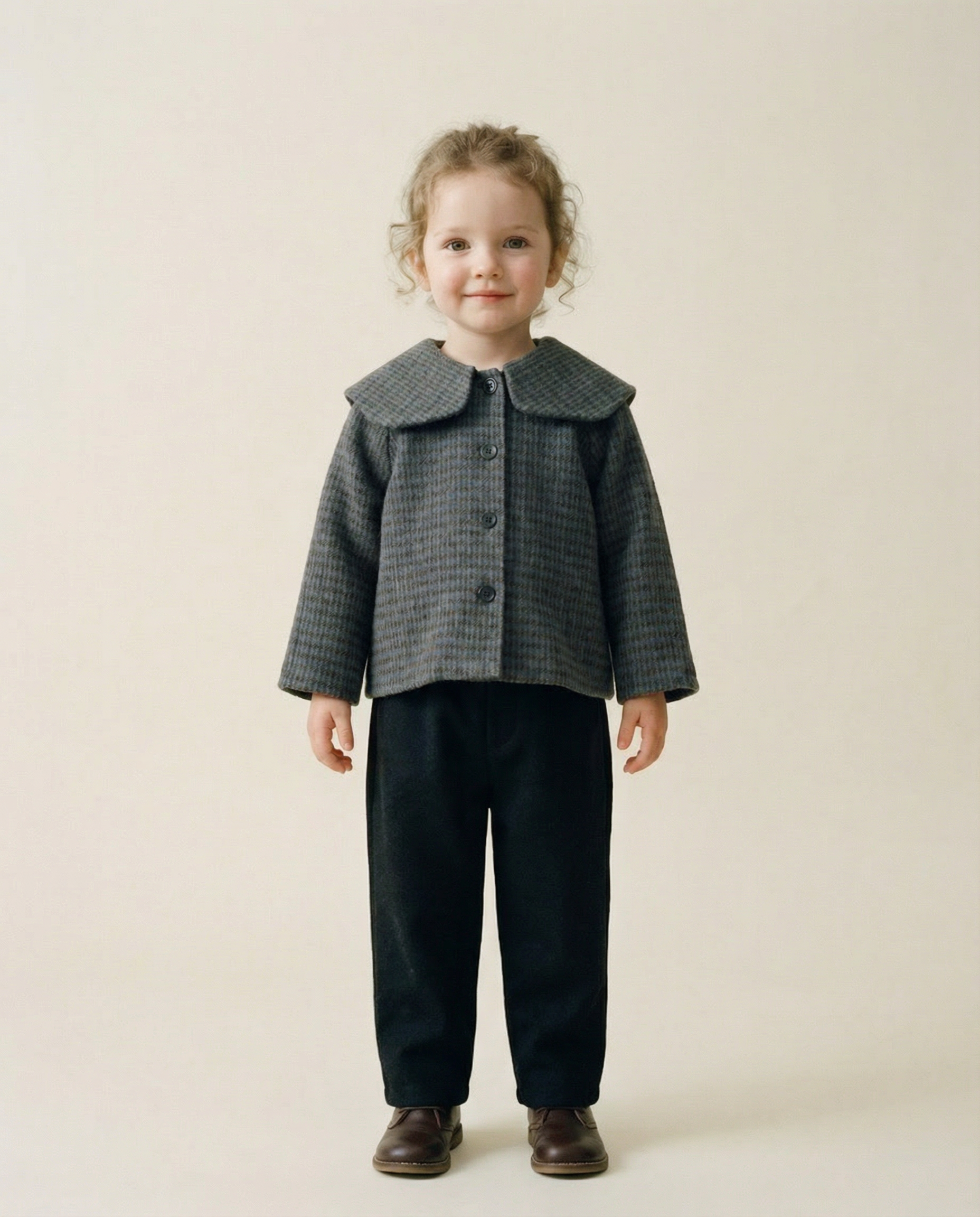 Nalai | Stijlvolle Plaid Meisjes Jas