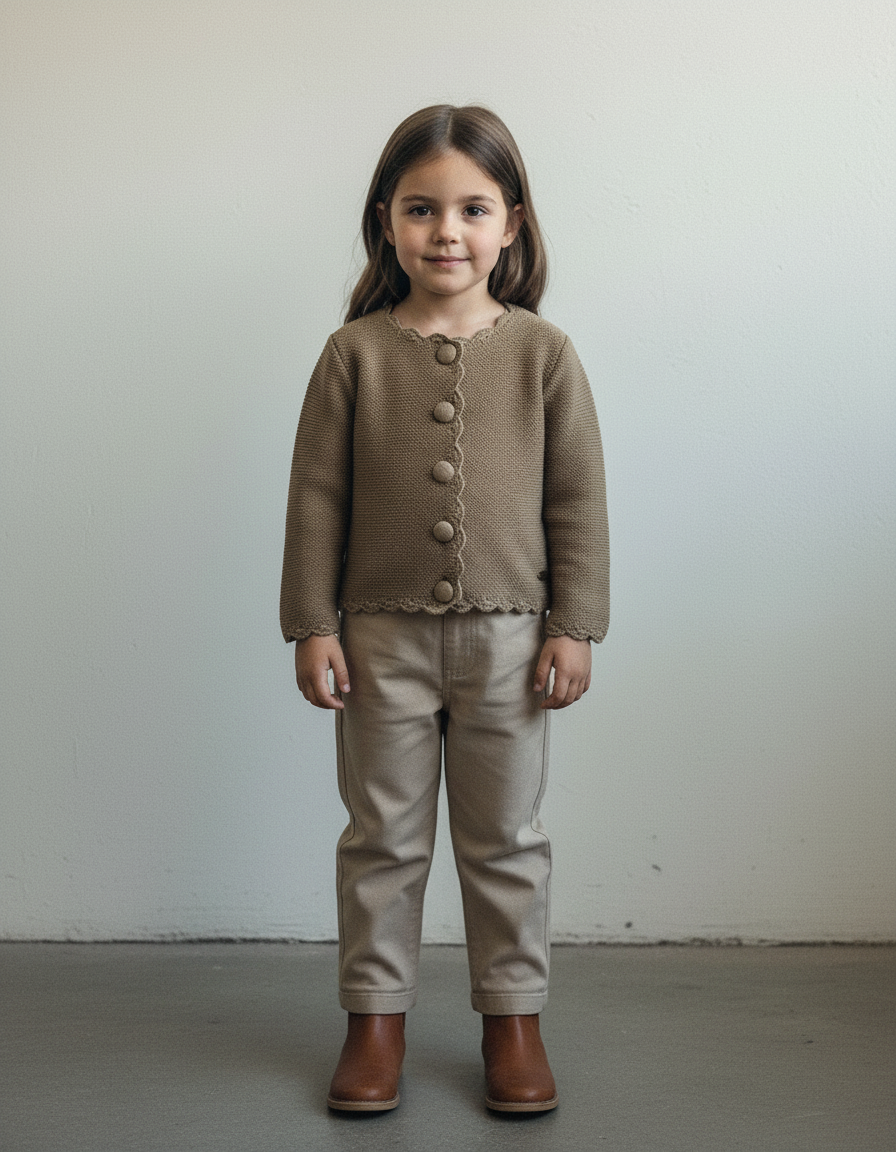 Leni | Gebreid Kinder Vestje