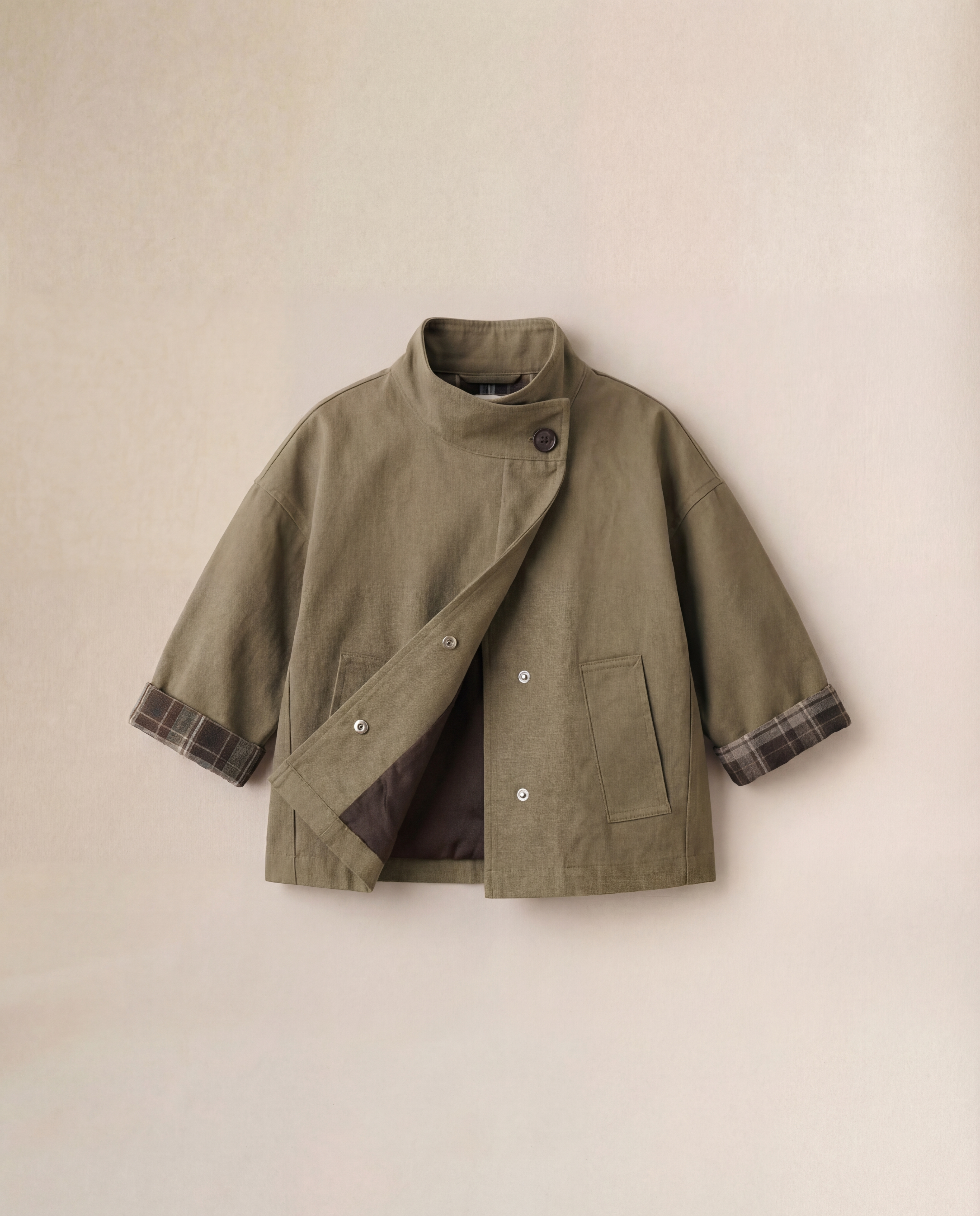 Soreya | Khaki Meisjes Windjas