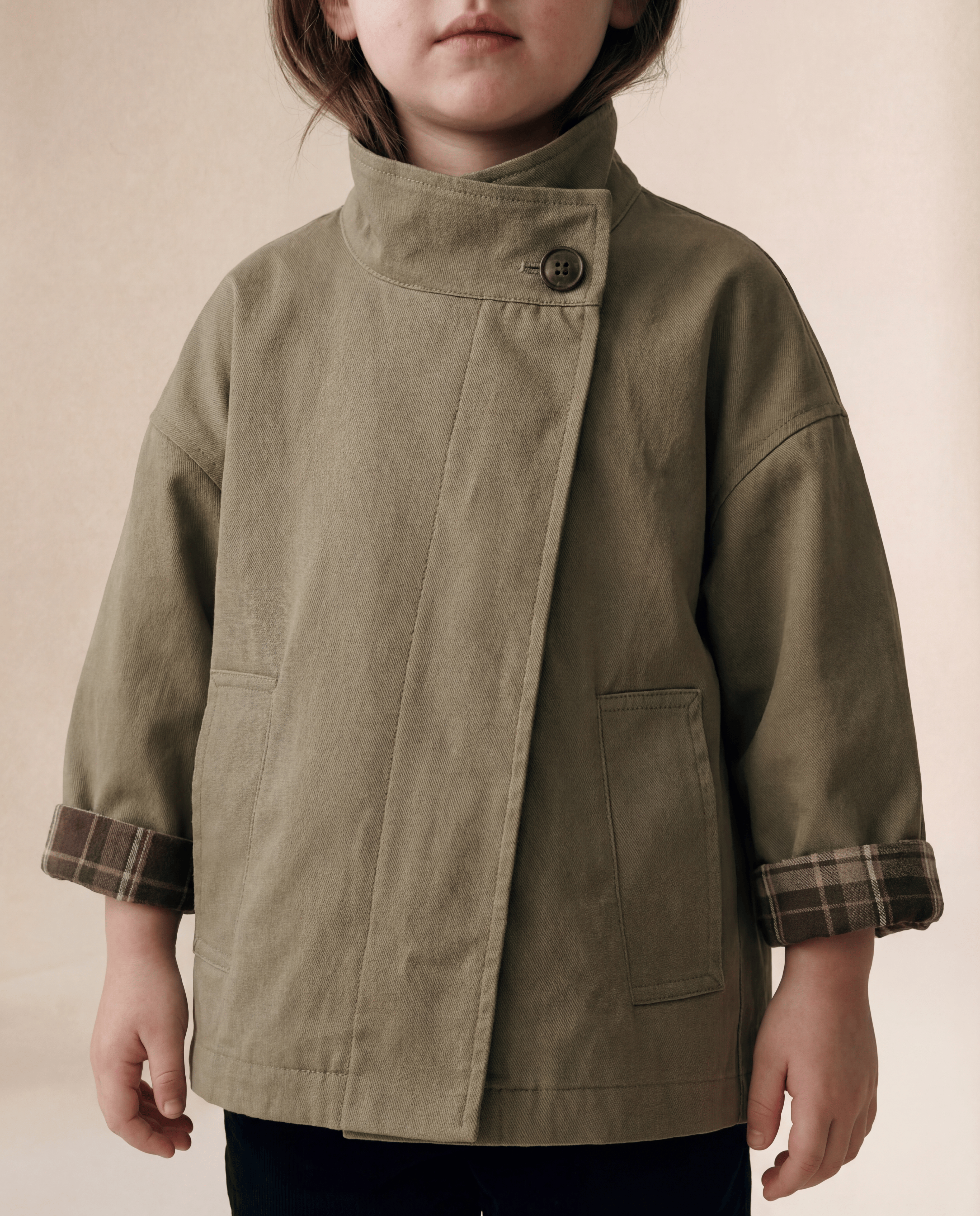 Soreya | Khaki Meisjes Windjas