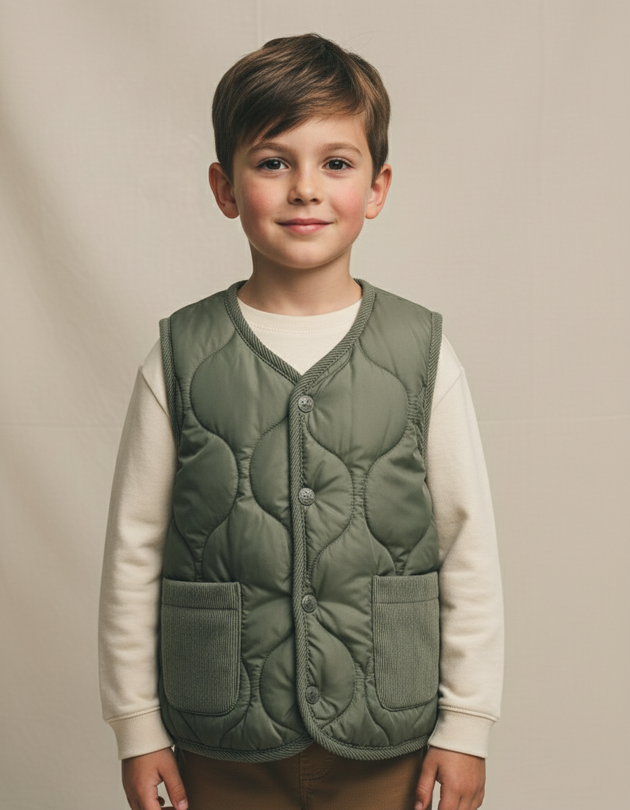Evi | Gewatteerd Kinderbodywarmer