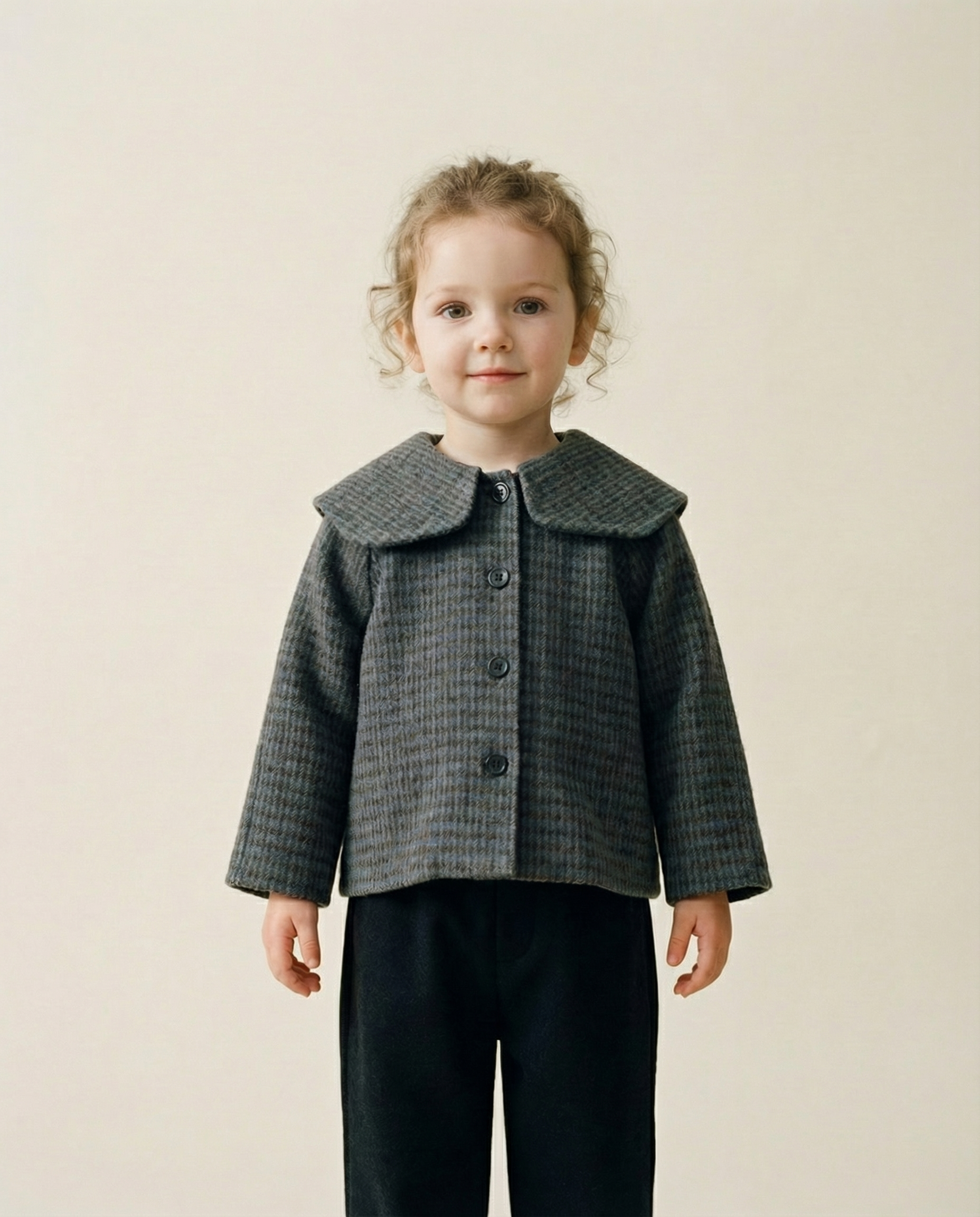 Nalai | Stijlvolle Plaid Meisjes Jas