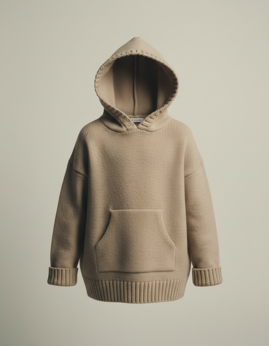 Lio | Fijngebreide Knitwear Hoodie