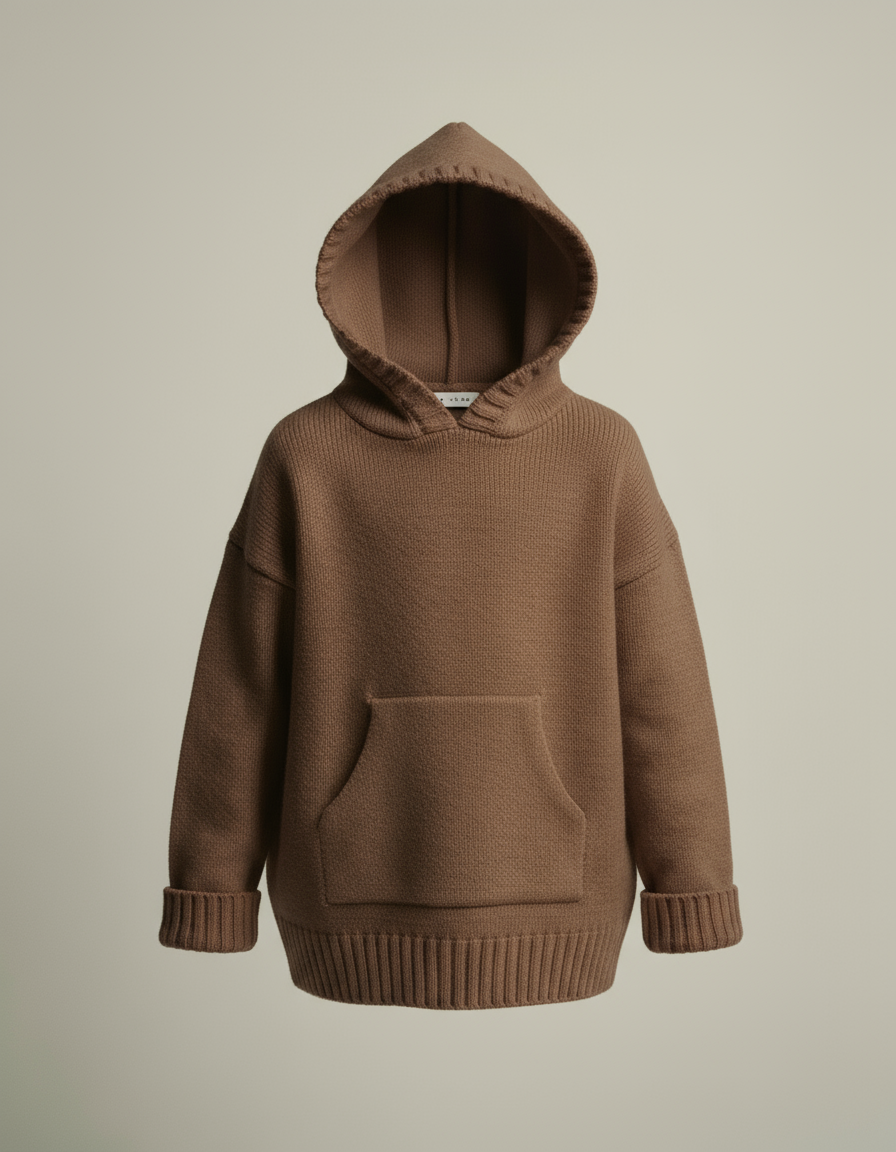 Lio | Fijngebreide Knitwear Hoodie